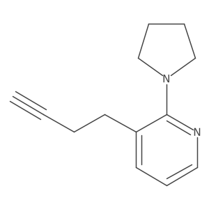 3-(But-3-yn-1-yl)-2-(pyrrolidin-1-yl)pyridine Structure