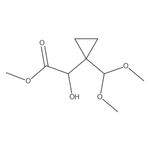 Methyl 2-[1-(dimethoxymethyl)cyclopropyl]-2-hydroxyacetate Structure
