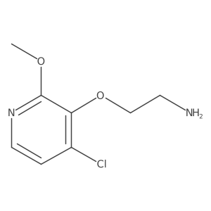 2-[(4-Chloro-2-methoxypyridin-3-yl)oxy]ethan-1-amine Structure