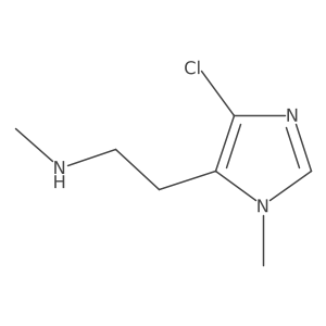 [2-(4-chloro-1-methyl-1H-imidazol-5-yl)ethyl](methyl)amine结构式
