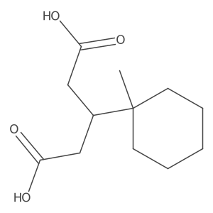 3-(1-Methylcyclohexyl)pentanedioic acid结构式