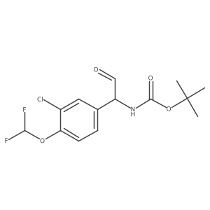 tert-butyl N-{1-[3-chloro-4-(difluoromethoxy)phenyl]-2-oxoethyl}carbamate Structure