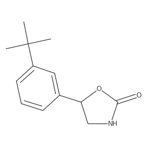 5-(3-Tert-butylphenyl)-1,3-oxazolidin-2-one结构式