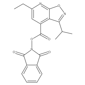 1,3-dioxo-2,3-dihydro-1H-isoindol-2-yl 6-ethyl-3-(propan-2-yl)-[1,2]oxazolo[5,4-b]pyridine-4-carboxylate Structure