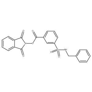 1,3-dioxo-2,3-dihydro-1H-isoindol-2-yl 3-(benzylsulfamoyl)benzoate Structure