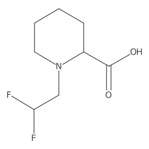 (S)-1-(2,2-Difluoroethyl)piperidine-2-carboxylic acid结构式