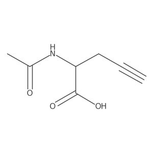 (2S)-2-acetamidopent-4-ynoic acid Structure