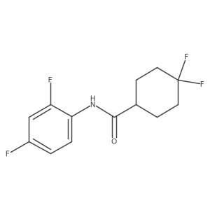 N-(2,4-difluorophenyl)-4,4-difluorocyclohexane-1-carboxamide Structure