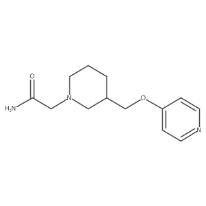 2-[3-(Pyridin-4-yloxymethyl)piperidin-1-yl]acetamide Structure