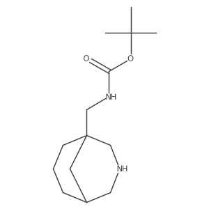 Tert-butyl N-(3-azabicyclo[3.3.1]nonan-1-ylmethyl)carbamate结构式