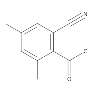 2-Cyano-4-iodo-6-methylbenzoyl chloride Structure