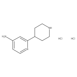 2-Piperidin-4-ylpyridin-4-amine;dihydrochloride结构式