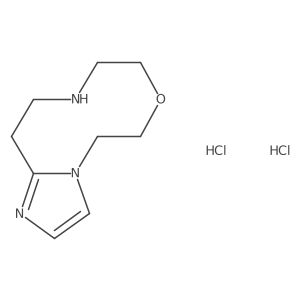 6,8,9,10,11,12-Hexahydro-5H-imidazo[1,2-d][1,4,8]oxadiazecine;dihydrochloride结构式
