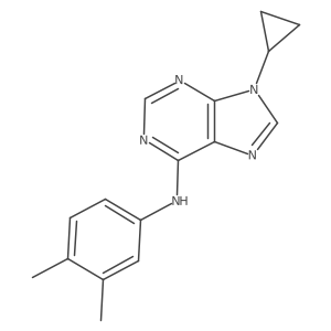 9-cyclopropyl-N-(3,4-dimethylphenyl)-9H-purin-6-amine Structure