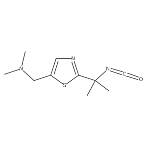 {[2-(2-Isocyanatopropan-2-yl)-1,3-thiazol-5-yl]methyl}dimethylamine Structure