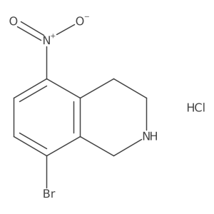 8-Bromo-5-nitro-1,2,3,4-tetrahydroisoquinoline hydrochloride Structure