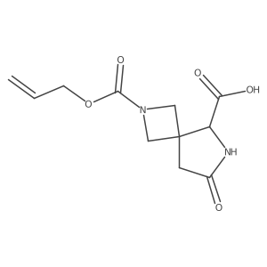7-Oxo-2-[(prop-2-en-1-yloxy)carbonyl]-2,6-diazaspiro[3.4]octane-5-carboxylic acid Structure