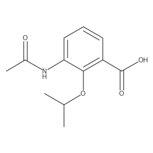 3-Acetamido-2-(propan-2-yloxy)benzoic acid Structure