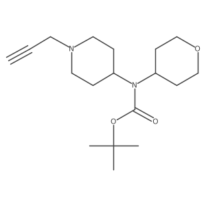 tert-butyl N-(oxan-4-yl)-N-[1-(prop-2-yn-1-yl)piperidin-4-yl]carbamate结构式