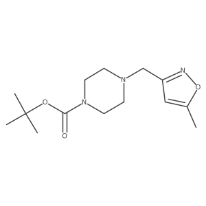 4-(5-Methyl-isoxazol-3-ylmethyl)-piperazine-1-carboxylic acid tert-butyl ester Structure