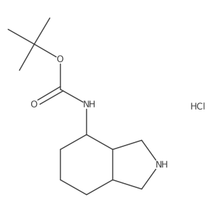 tert-Butyl (octahydro-1H-isoindol-4-yl)carbamate hydrochloride Structure