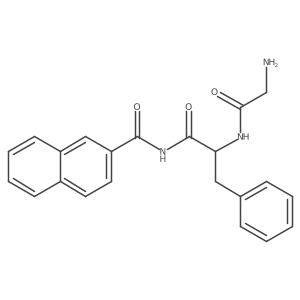 (S)-N-(2-(2-Aminoacetamido)-3-phenylpropanoyl)-2-naphthamide Structure