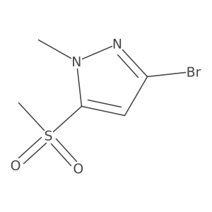 3-bromo-5-methanesulfonyl-1-methyl-1H-pyrazole结构式
