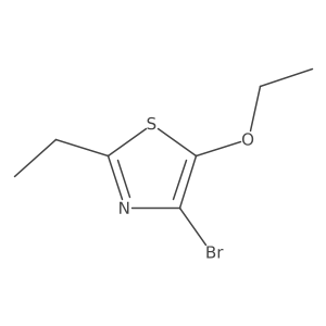 4-Bromo-5-ethoxy-2-ethyl-1,3-thiazole结构式