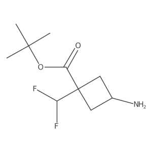 Tert-butyl 3-amino-1-(difluoromethyl)cyclobutane-1-carboxylate Structure