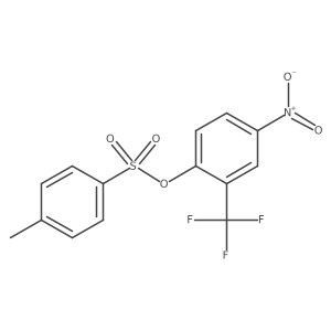 4-Nitro-2-(trifluoromethyl)phenyl 4-methylbenzene-1-sulfonate结构式