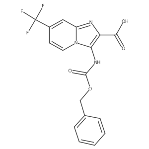 3-{[(Benzyloxy)carbonyl]amino}-7-(trifluoromethyl)imidazo[1,2-a]pyridine-2-carboxylic acid Structure