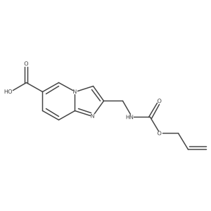 2-({[(Prop-2-en-1-yloxy)carbonyl]amino}methyl)imidazo[1,2-a]pyridine-6-carboxylic acid结构式