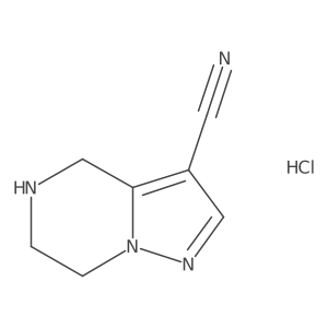 4H,5H,6H,7H-pyrazolo[1,5-a]pyrazine-3-carbonitrile hydrochloride Structure