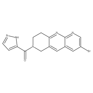 3-{3-bromo-6H,7H,8H,9H-pyrido[2,3-b]1,6-naphthyridine-7-carbonyl}-1H-pyrazole Structure