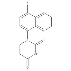 1-(5-Bromoquinolin-8-yl)-1,3-diazinane-2,4-dione结构式