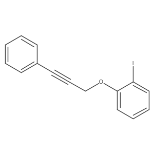 1-Iodo-2-[(3-phenyl-2-propyn-1-yl)oxy]benzene结构式