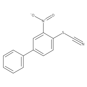 [(2-Nitro-4-phenylphenyl)sulfanyl]formonitrile结构式