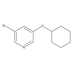 3-Bromo-5-(cyclohexyloxy)pyridine结构式
