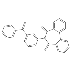 6-(3-benzoylphenyl)-5H-dibenzo[c,e]azepine-5,7(6H)-dione结构式