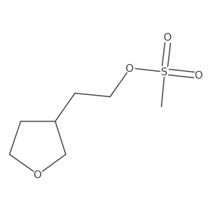 2-(Tetrahydro-3-furanyl)ethyl methanesulfonate结构式