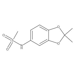 N-(2,2-dimethyl-1,3-benzodioxol-5-yl)methanesulfonamide结构式