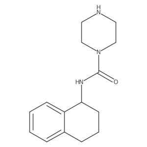 N-(1,2,3,4-Tetrahydro-1-naphthalenyl)-1-piperazinecarboxamide Structure