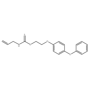 Carbamothioic acid, 2-propenyl-, O-[2-(4-phenoxyphenoxy)ethyl] ester Structure