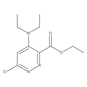 6-Chloro-4-diethylamino-pyridazine-3-carboxylic acid ethyl ester结构式