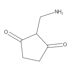 2-(Aminomethyl)cyclopentane-1,3-dione Structure
