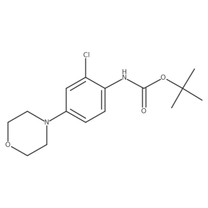 (2-Chloro-4-morpholin-4-yl-phenyl)-carbamic acid tert-butyl ester Structure