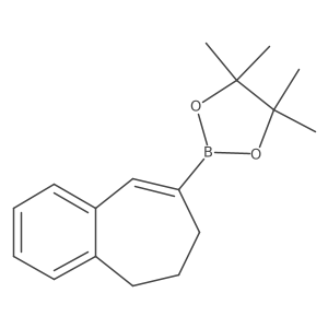 2-(6,7-Dihydro-5H-benzo[7]annulen-8-yl)-4,4,5,5-tetramethyl-1,3,2-dioxaborolane Structure