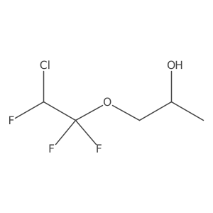 2-Propanol, 1-(2-chloro-1,1,2-trifluoroethoxy)- Structure
