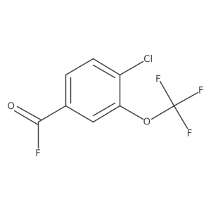 4-Chloro-3-(trifluoromethoxy)benzoyl fluoride结构式