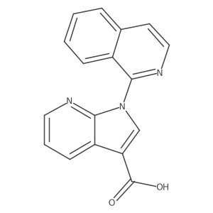 1-(isoquinolin-1-yl)-1H-pyrrolo[2,3-b]pyridine-3-carboxylic acid结构式